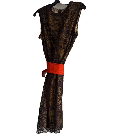 Bottega Veneta Dresses & Skirts - Bottega Veneta belted lace design sleeveless dress, size 36/6